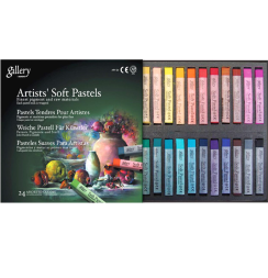 Пастель сухая Mungyo Gallery Artists Soft Pastel 24 цвета мягкая квадратная