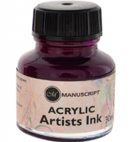Тушь пурпурная художественная Manuscript Acrylic Inc во флаконе 30 мл