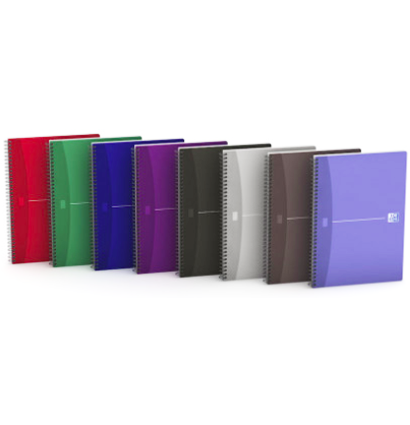Тетрадь Oxford Essentials Notebook клетка спираль мягкая обложка разный цвет А4 / 90 листов