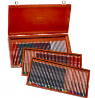 Цветные карандаши Derwent Limited Edition Coloured 120 цветов набор в деревянном кейсе