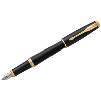 Ручка перьевая Parker Urban Muted Black GT 0,8 мм в подарочной упаковке