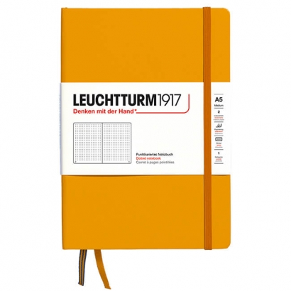 Записная книжка Leuchtturm «Rising Colours» А5 в точку теплый желтый 251 стр.