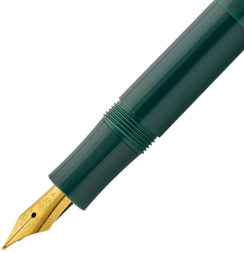 Перьевая ручка Kaweco Classic Sport зеленая в пластиковом корпусе корпусе с синим картриджем