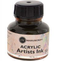 Тушь сепия художественная Manuscript Acrylic Inc во флаконе 30 мл