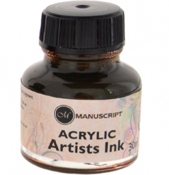 Тушь сепия художественная Manuscript Acrylic Inc во флаконе 30 мл