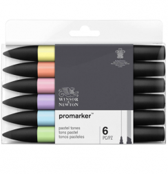 Набор маркеров для скетчинга Promarker 6 цветов "Пастельные" Winsor & Newton
