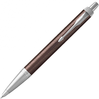 Ручка шариковая Parker IM Premium Brown CT 1 мм синие чернила, подарочная упаковка