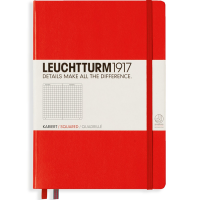 Записная книжка Leuchtturm «Medium» A5 в клетку красная 251 стр.