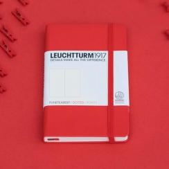 Записная книжка Leuchtturm «Medium» A5 в клетку красная 251 стр.