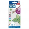 Набор цветных карандашей MILAN Big Lead 12 цветов в картонной упаковке грифель 3.5 мм