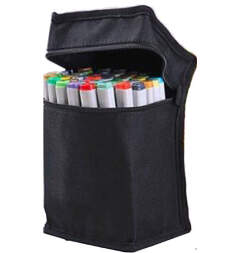 Пенал-сумка на молнии Marker Bag для маркеров, черный