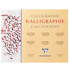 Альбом для каллиграфии Clairefontaine Calligraphy Japon 30х30 см / 25 листов / 130 гм