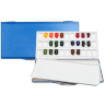 Палитра-кейс для акварели Mijello Fusion на 33 цвета пластиковая синяя купить в художественном магазине Скетчинг ПРО с доставкой по РФ и СНГ