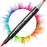 Набор маркеров для рисования Finecolour Brush Mini 12 базовых цветов в кейсе