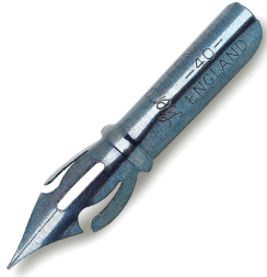 Перо Manuscript Copperplate Shorthand синее полированное для каллиграфии