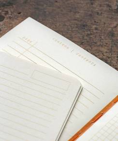 Блокнот в клетку Rhodia Heritage Chevrons Black мягкая обложка А4 / 32 листа / 90 гм