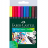 Набор капиллярных ручек Faber-Castell Grip Fineliner 10 цветов перо 0.4 мм купить  в магазине Скетчинг Про с доставкой по всему миру