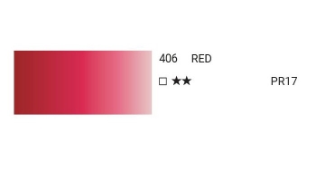 Краска акварельная SH WATER COLOR PRO туба 12мл №406 красный
