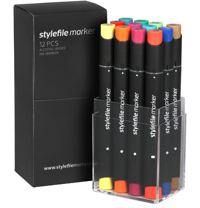 StyleFile Classic 12 Main B набор маркеров для рисования купить