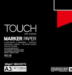 Бумага для маркеров Touch Marker Paper в листах А3 / 10 листов / 260 гм