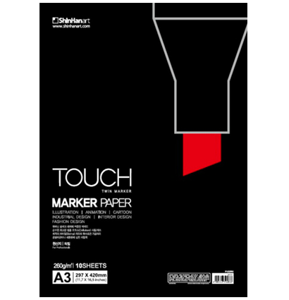 Бумага для маркеров Touch Marker Paper в листах А3 / 10 листов / 260 гм
