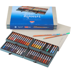 Акварельные карандаши Aquarel Design Bryunzeel 48 цветов + кисть кейсе