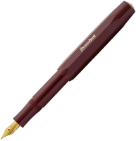 Перьевая ручка Kaweco Classic Sport бордовая в пластиковом корпусе корпусе с синим картриджем