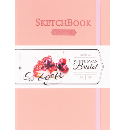 Скетчбук для маркеров и графики Bristol Touch Малевичъ розовый А5 / 50 листов / 180 гм