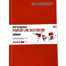 Скетчбук Sketchmarker Marker Line для маркеров красный с твёрдой обложкой А5 / 44 листа / 160 гм купить в магазине Скетчинг ПРО с доставкой по РФ и СНГ