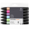 Набор маркеров Promarker Brush Winsor & Newton 6 пастельных цветов купить в магазине Скетчинг Про с доставкой