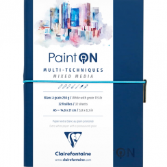 Скетчбук для смешанных техник Paint'On ClaireFontaine легкое зерно А5 / 32 листа / 250 гм