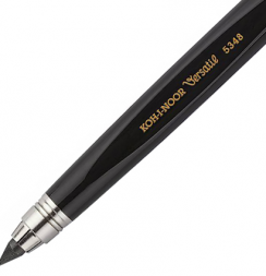 Карандаш цанговый Koh-I-Noor 5348 Versatil 5.6 мм черный корпус с точилкой