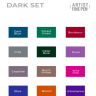Набор 12 линеров капиллярных Sketchmarker Artist Pen "Темные цвета"  купить в магазине маркеров Скетчинг Про с доставкой по всему миру