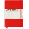 Записная книжка Leuchtturm «Medium» A5 нелинованная красная 251 стр.