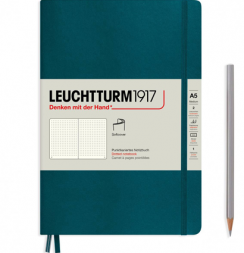 Записная книжка Leuchtturm «Medium» A5 в точку тихоокеанский зеленый 123 стр.