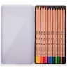 Набор цветных карандашей MILAN Big Lead 12 цветов в пенале грифель 3.5 мм