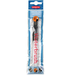Кисть с резервуаром для воды Derwent Waterbrush Medium №2 средняя круглая