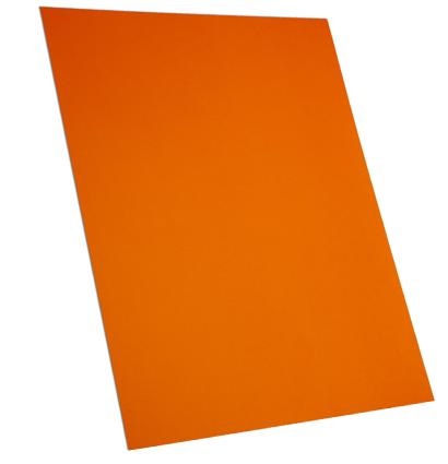 Цветная бумага Оранжевый насыщенный для рисования и дизайна Sadipal Sirio пачка А4 / 50 листов / 120 гм