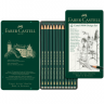 Набор чернографитных карандашей Faber-Castell 9000 Design Set 12 штук в пенале купить в магазине Скетчинг Про с доставкой по всему миру