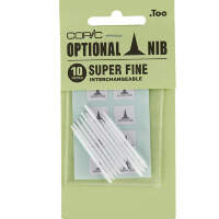 Набор перьев для маркеров Copic Super Fine пулевидный наконечник 10 штук