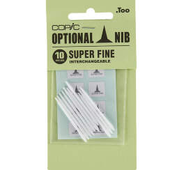 Набор перьев для маркеров Copic Super Fine пулевидный наконечник 10 штук