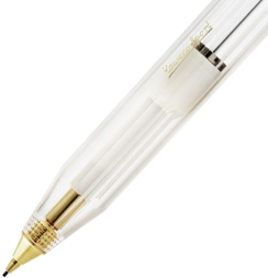 Механический карандаш Kaweco Classic Sport  коллекционный (0,7 мм), прозрачный + золото