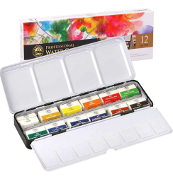 Акварель Mungyo Gallery 12 цветов в кейсе профессиональная