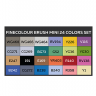 Набор Finecolour Brush Mini 24 базовых цвета в кейсе