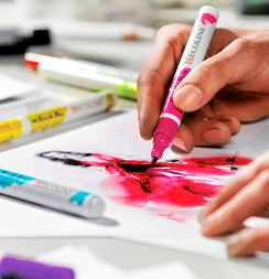 Акварельные маркеры Ecoline Brush Pen в наборе 20 цветов