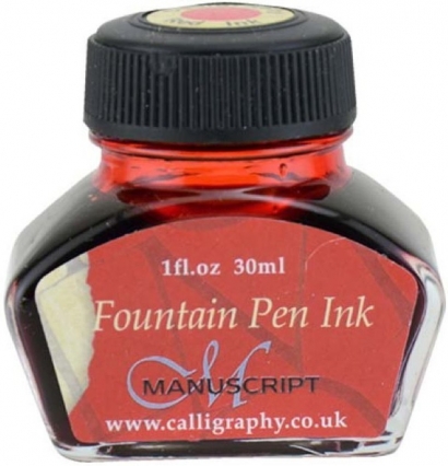 Чернила для перьевых ручек Manuscript Fountain Pen Ink 30 мл красные