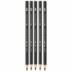 Набор чернографитных акварельных карандашей Faber-Castell Graphite Aquarelle 5 штук в пенале