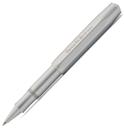 Ручка гелевая Kaweco AL Sport Silver 0.7 мм алюминий в футляре серебристая