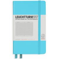 Записная книжка Leuchtturm «Pocket» A6 в клетку холодный синий 187 стр.