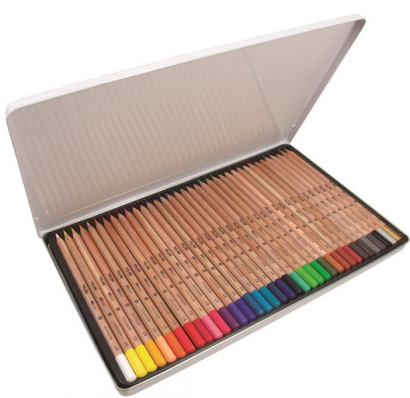 Набор цветных карандашей MILAN Big Lead 36 цветов в пенале грифель 3.5 мм